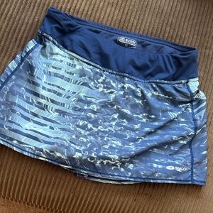 Sugoi Navy and Light Blue Athletic Skirt